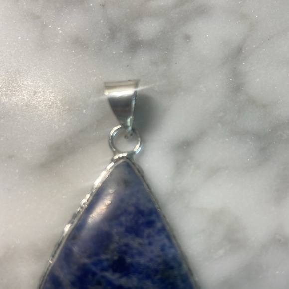 Lapis lazuli silver pendant - Picture 3 of 5
